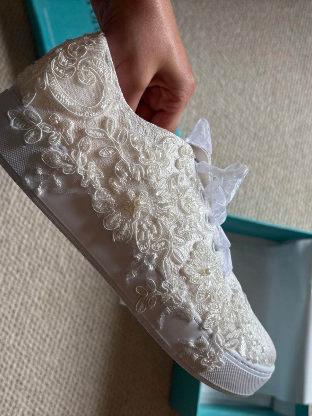 NEVER WORN! Bridal Sneakers